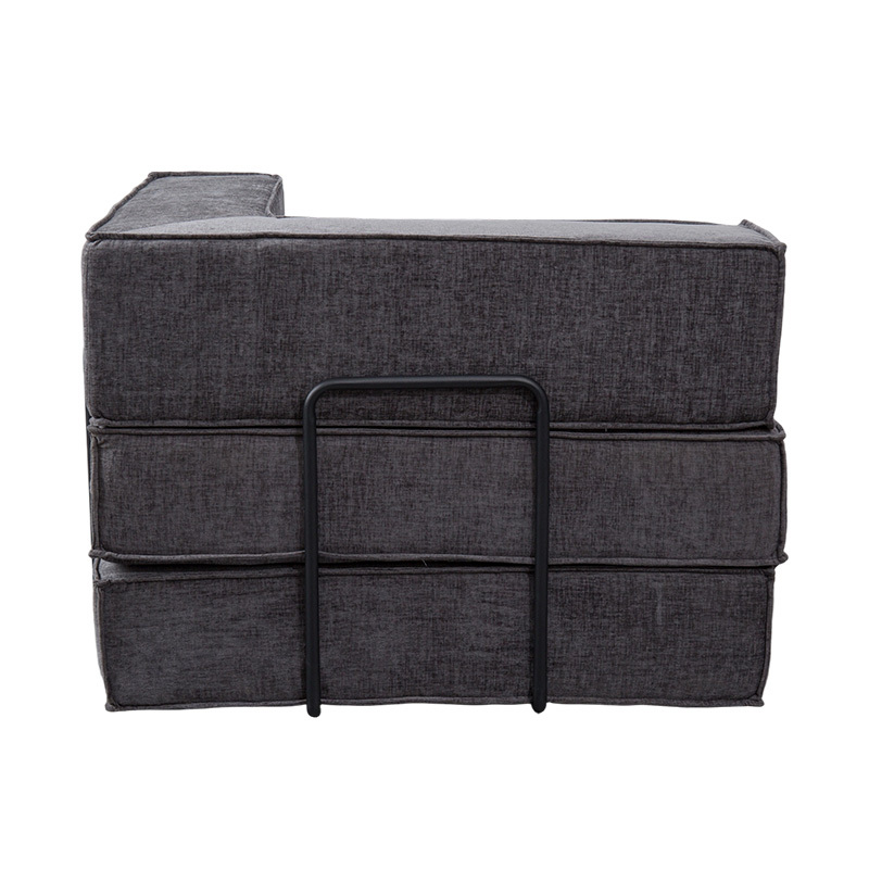 Sofa Modular Kreatif dalam Fabrik Kelabu Gelap, Reka Bentuk Buih Penuh Boleh Digabungkan Secara Bebas dan Pelbagai Fungsi Sofa Modular Kreatif dalam Fabrik Kelabu Gelap, Reka Bentuk Buih Penuh Boleh Digabungkan Secara Bebas dan Pelbagai Fungsi