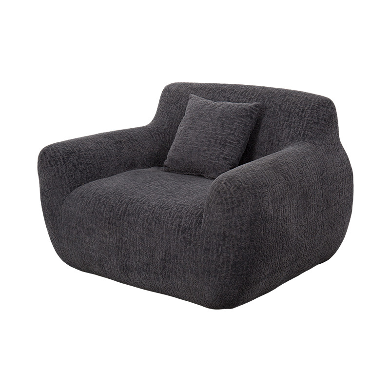 Sofa Tunggal Gaya Pelukan Buih Penuh dengan Fabrik Chenille Berat dan Corak Jacquard Halus Sofa Tunggal Gaya Pelukan Buih Penuh dengan Fabrik Chenille Berat dan Corak Jacquard Halus
