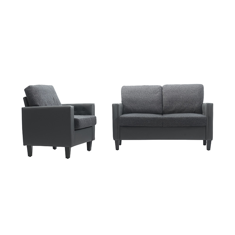 Sofa Kulit Tampalan Bintang Biru Tua